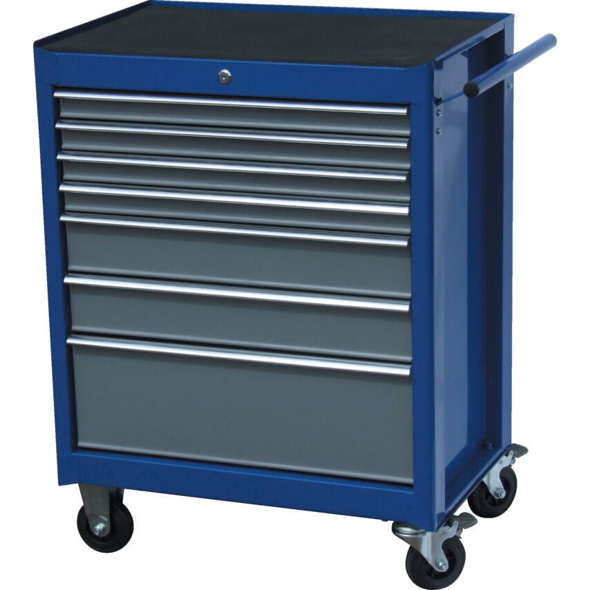 7-Drawer Cabinet Blue/Grey
