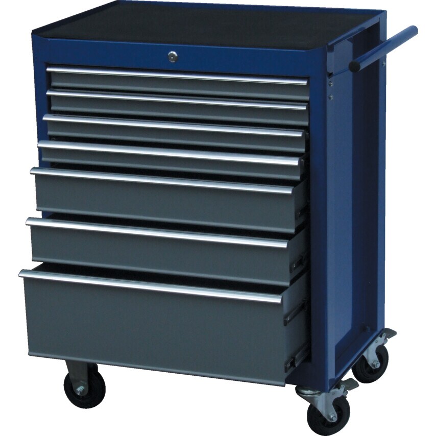 7-Drawer Cabinet Blue/Grey