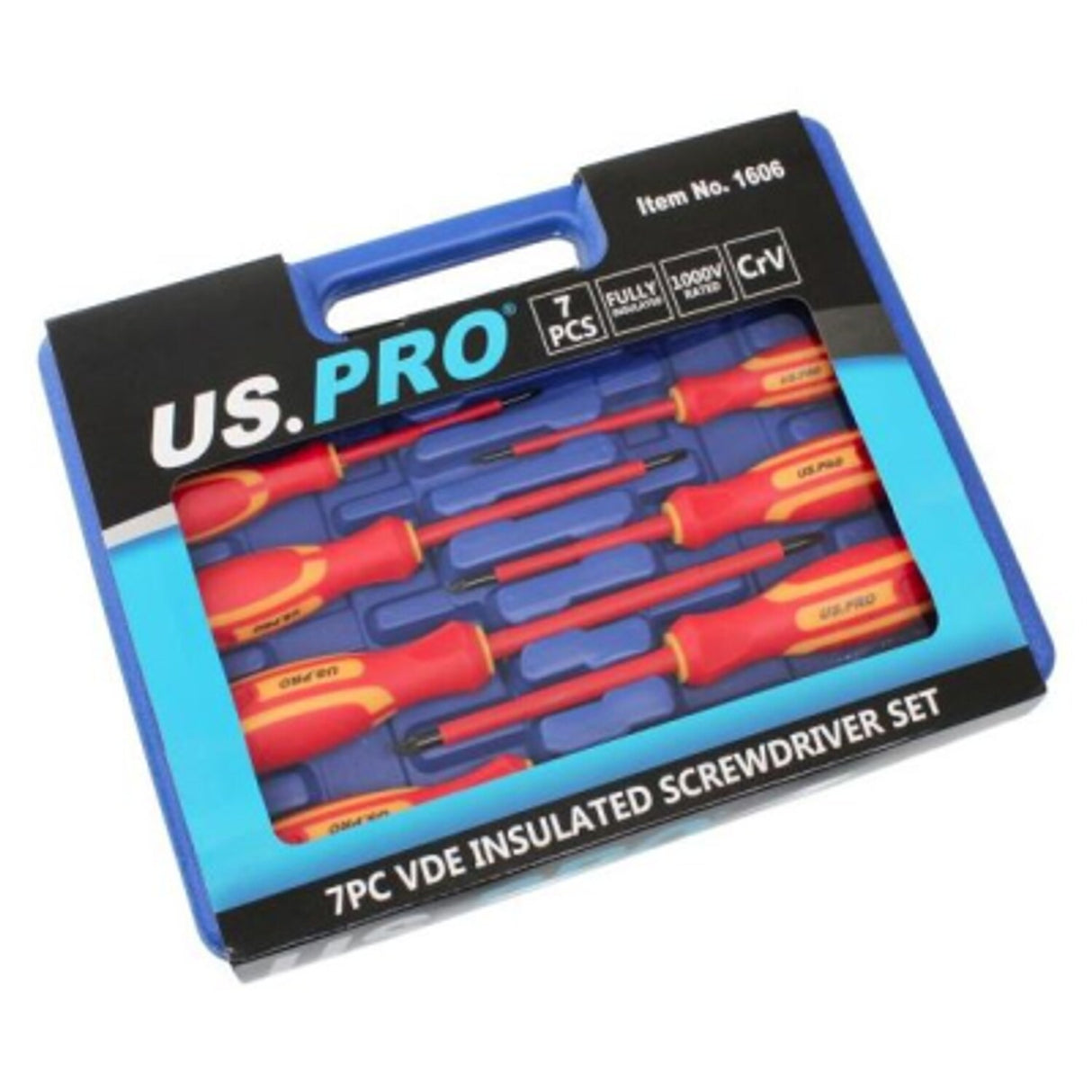 7 Piece VDE Insulated Electricians Screwdriver Set