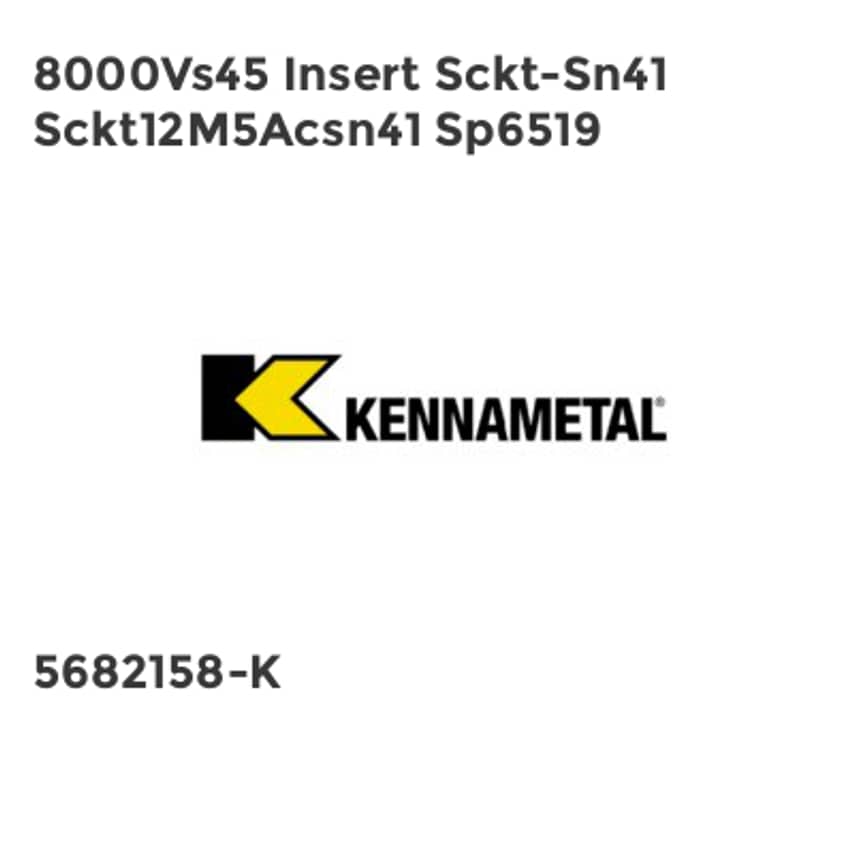 8000Vs45 Insert Sckt-Sn41 Sckt12M5Acsn41 Sp6519