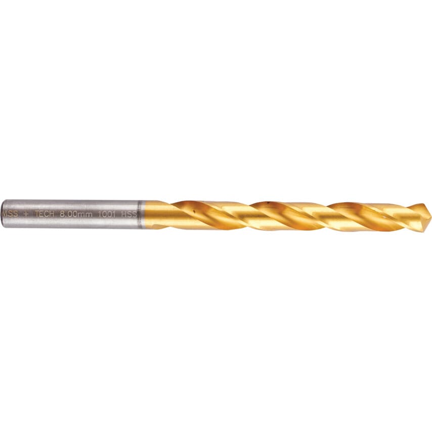 8.00MM TiN Coated Jobber Drill