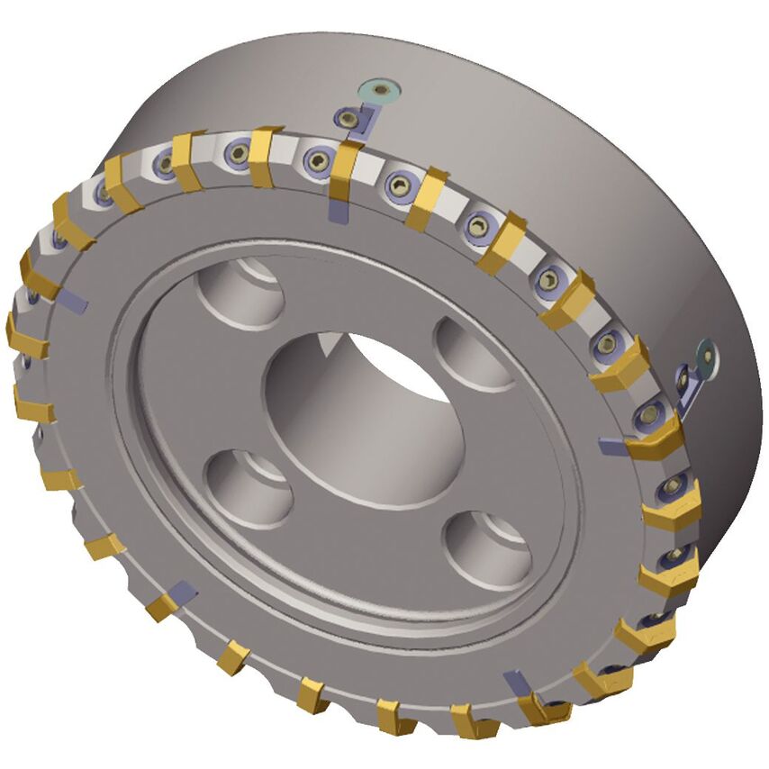 80A62RF60HN09CA2 Hexacut 60 Shell Mill D=80 Z=6+2