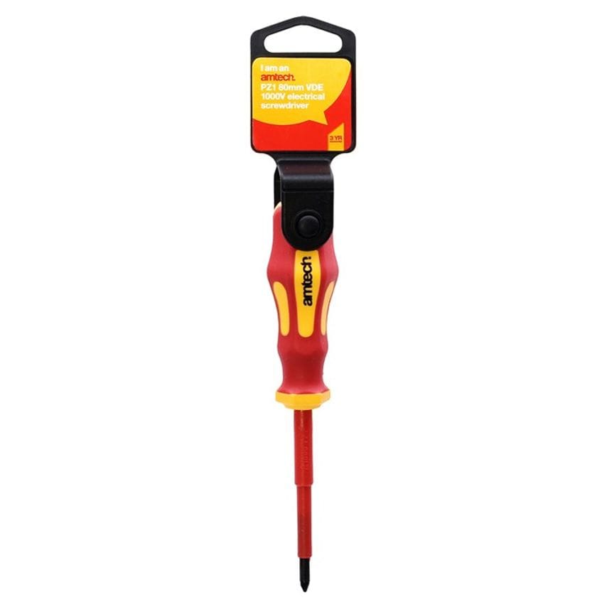 80mm Pozidriv VDE 1000V Electrical Screwdriver with Pz 1 Tip