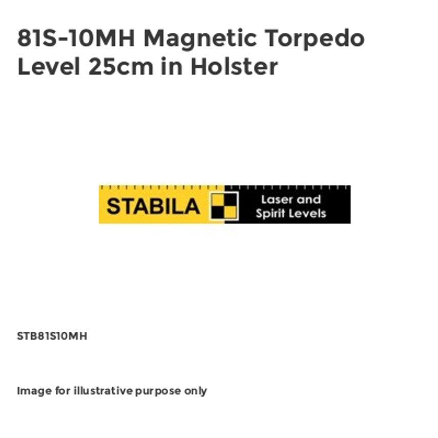 81S-10MH Magnetic Torpedo Level 25cm in Holster STB81S10MH