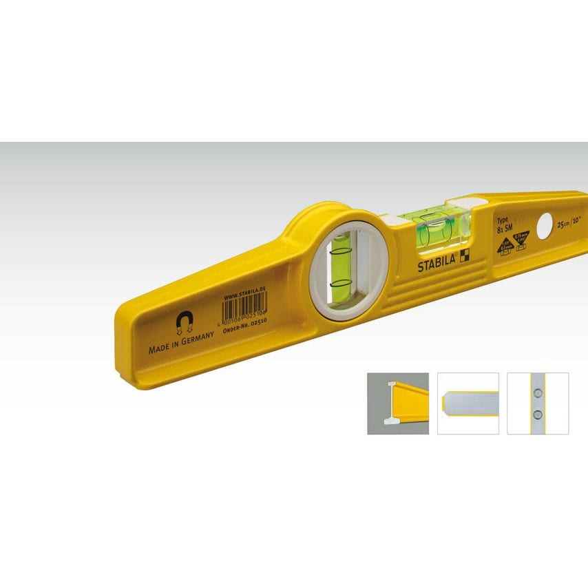 81S-10ML Magnetic Torpedo Level 25cm Loose STB81S10ML