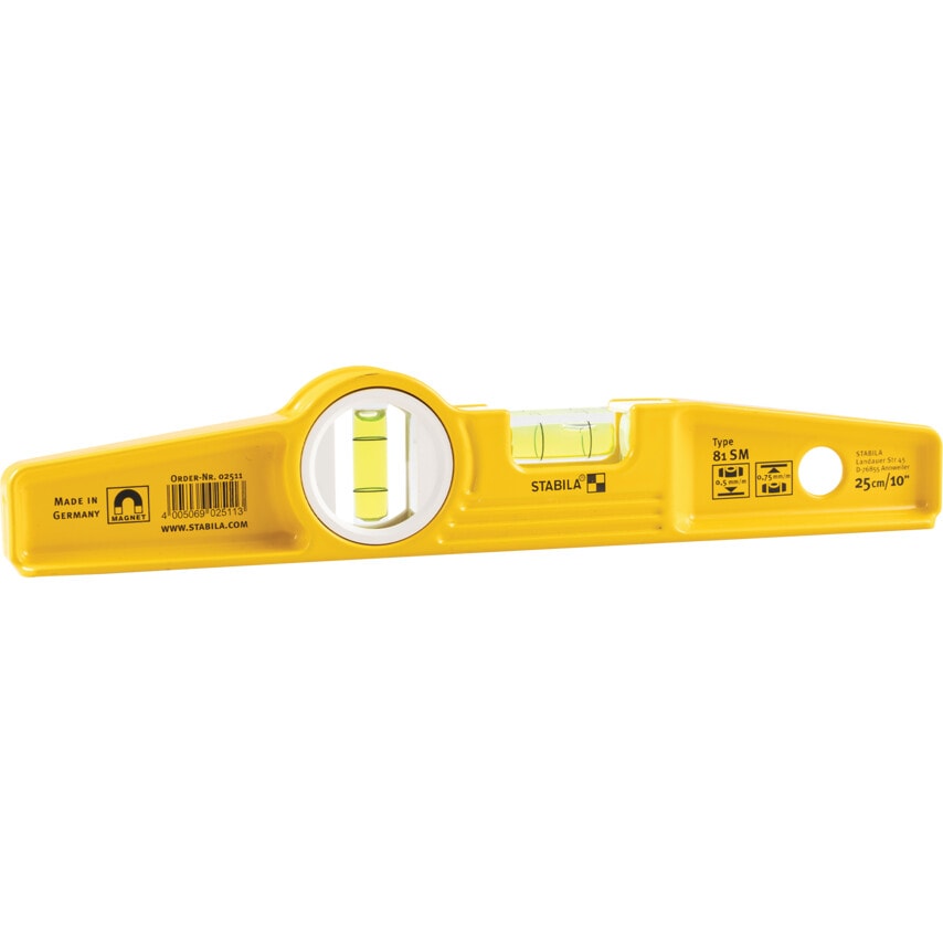 81SM/10" 2-Vial Magnetic Boat Level