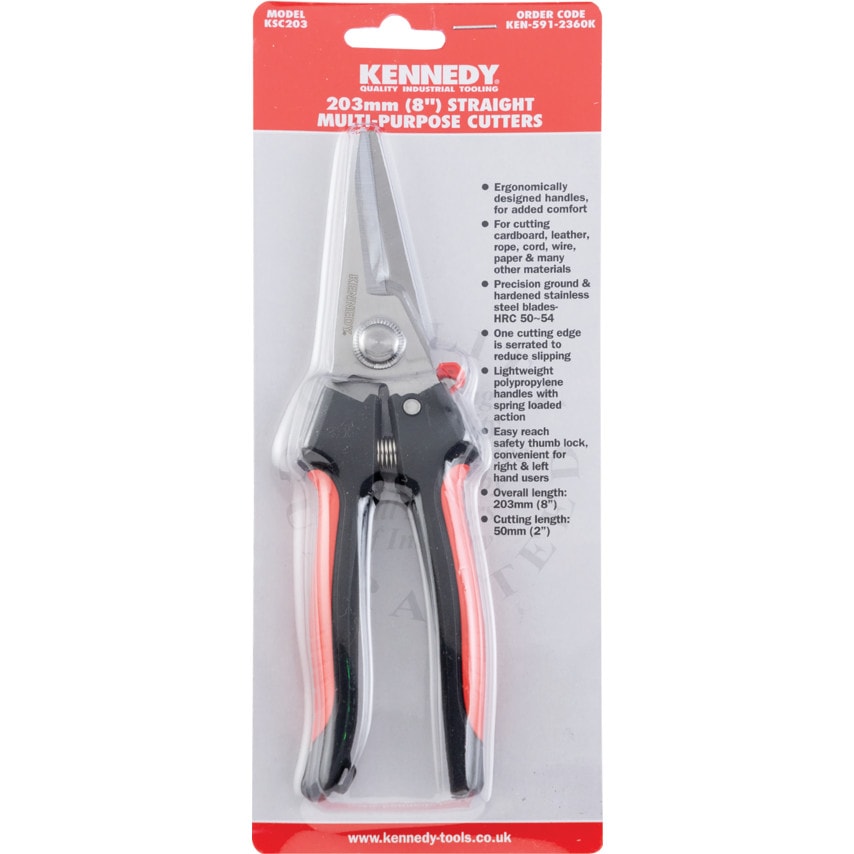 8"/203mm Straight Multi-Purpose Cutters