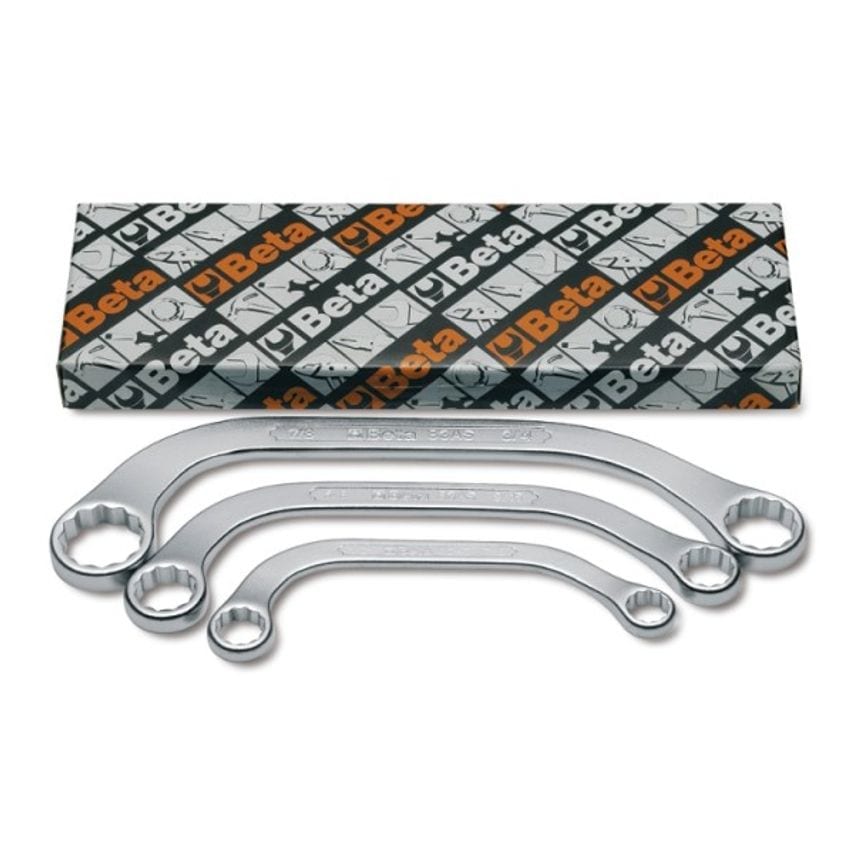83AS/3-3 Half Moon Ring Wrench In Box Set of 3