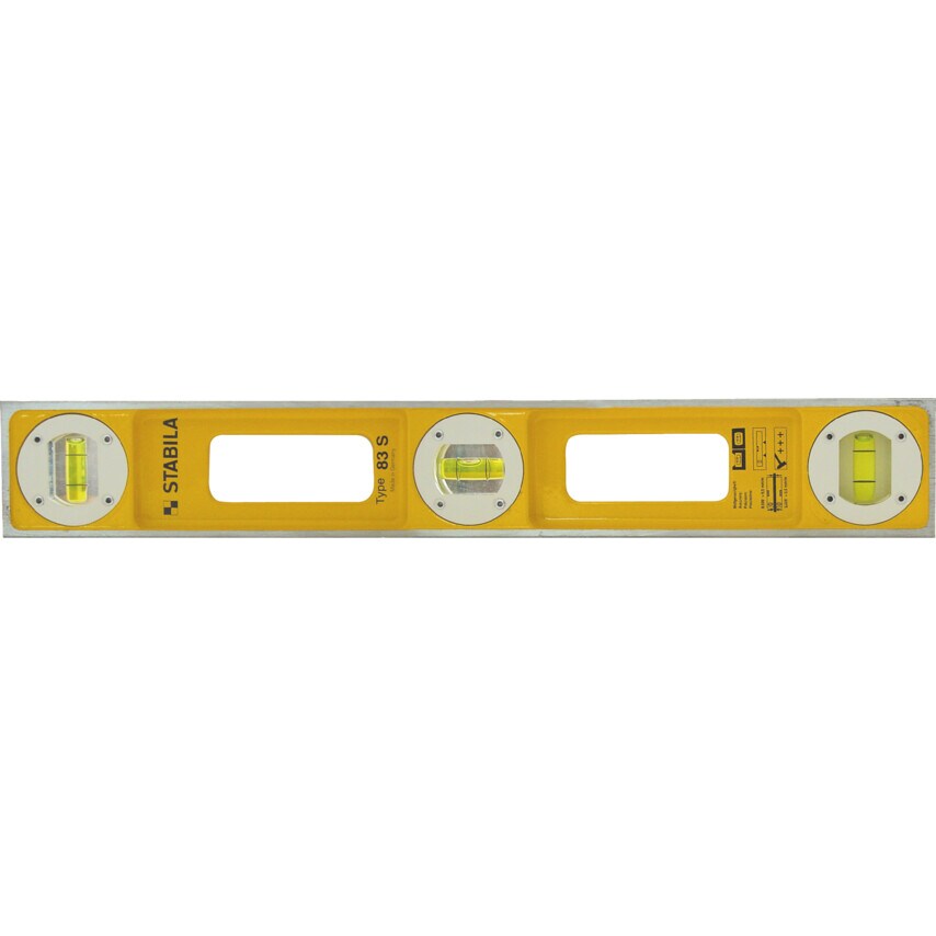83S/32" 3-Vial Yellow Die-Cast Level