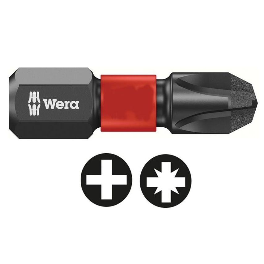 851/1 Impaktor Insert Bit Phillips PH3 x 25mm Carded WER073917