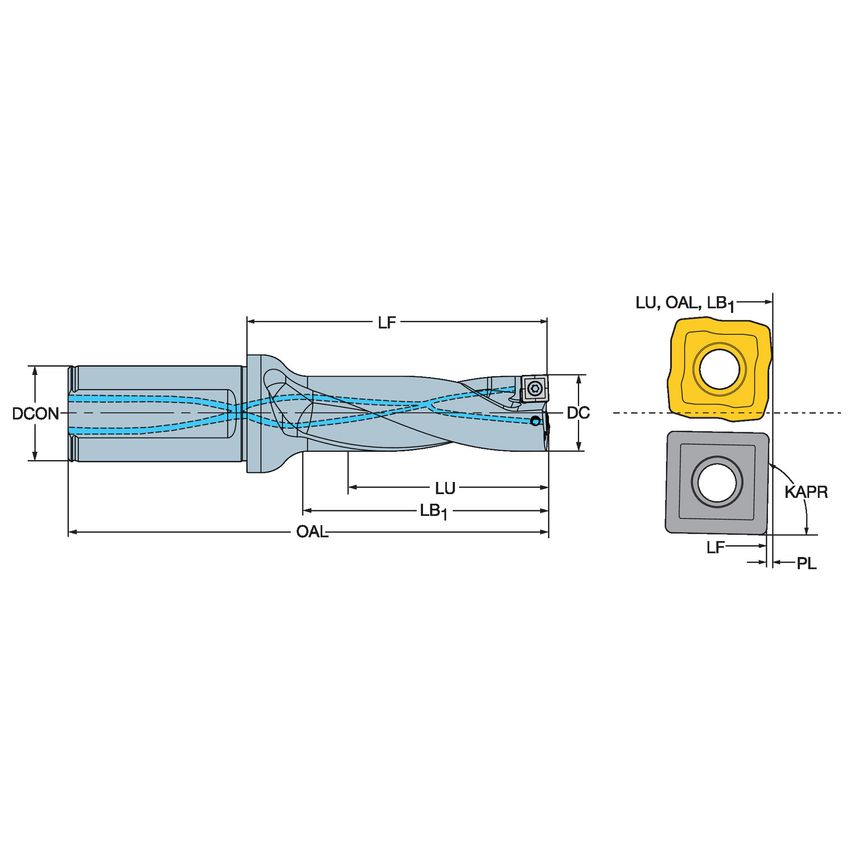 880-D1950L25-04 19.50MM CoroDrill