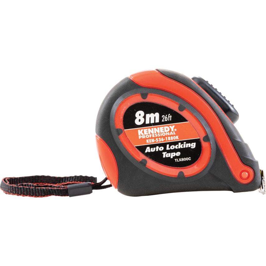 8M/26' Nylon Coated Double Sided Steel Tape