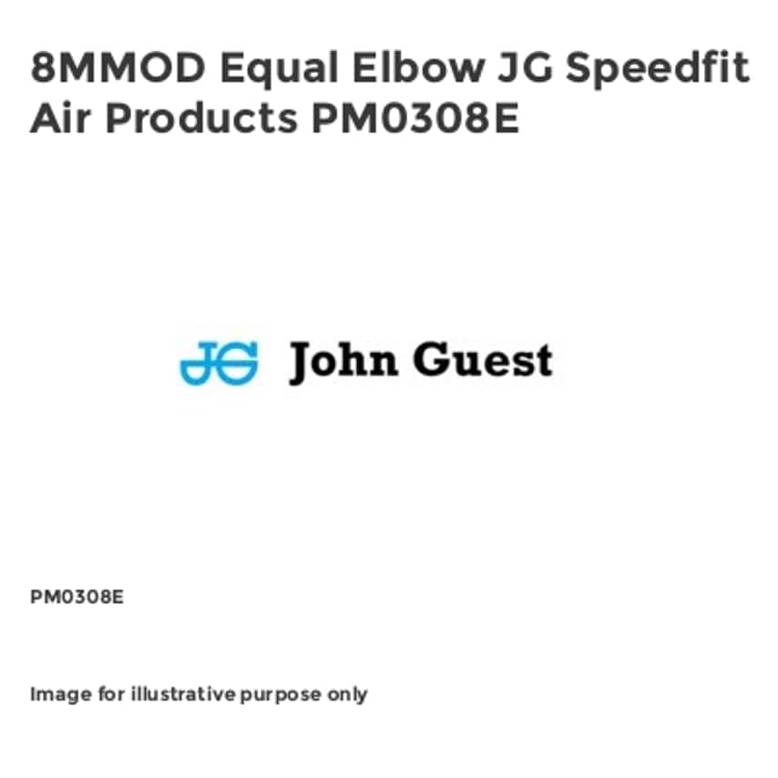 8MMOD Equal Elbow JG Speedfit Air Products PM0308E