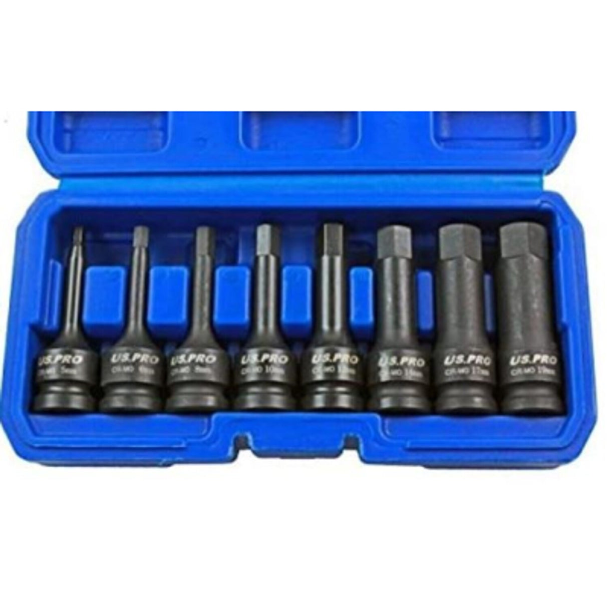 8 Piece 1/2in Drive Impact Hex Bit Socket Set
