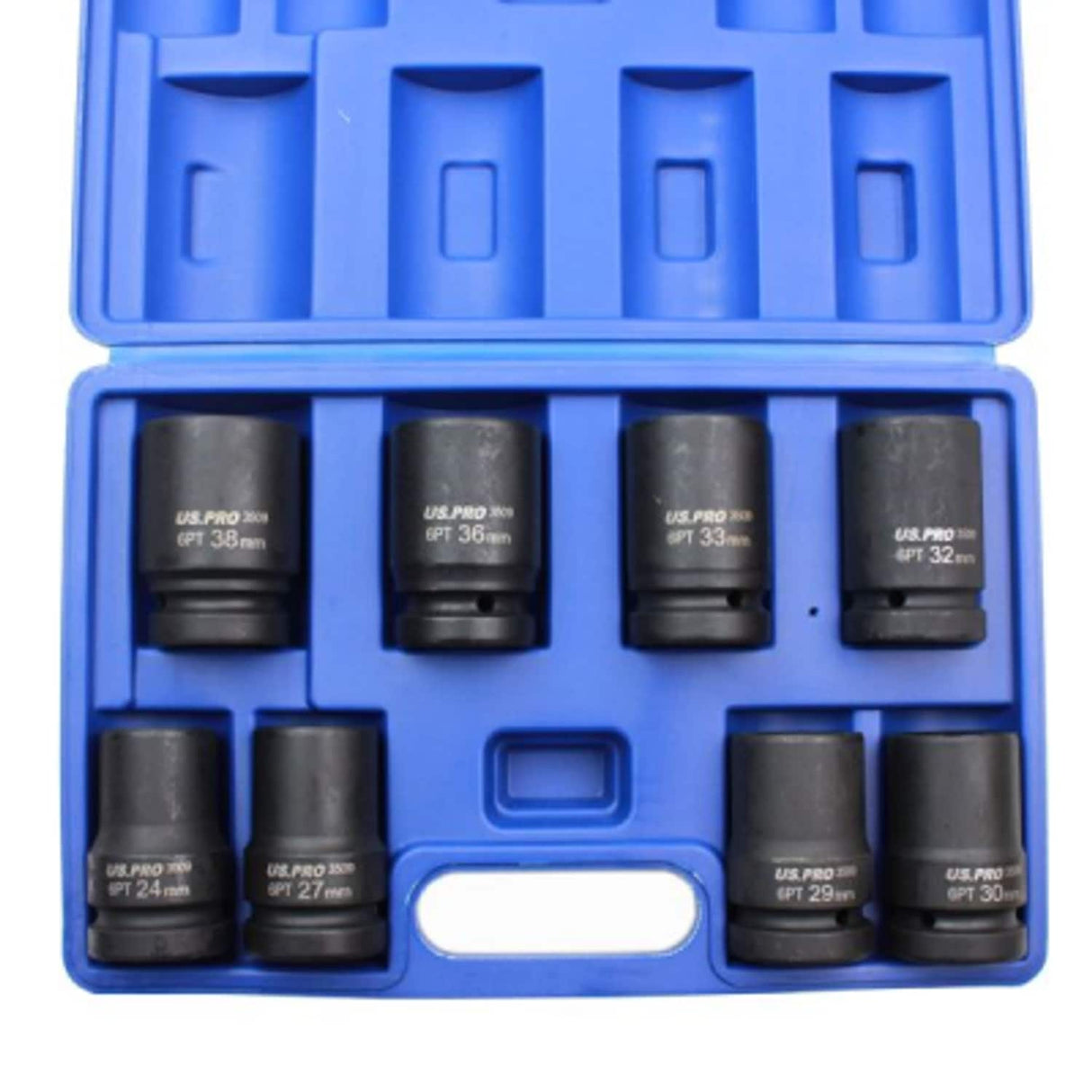 8 Piece 1in Dr Deep Impact Sockets Metric 24-38MM
