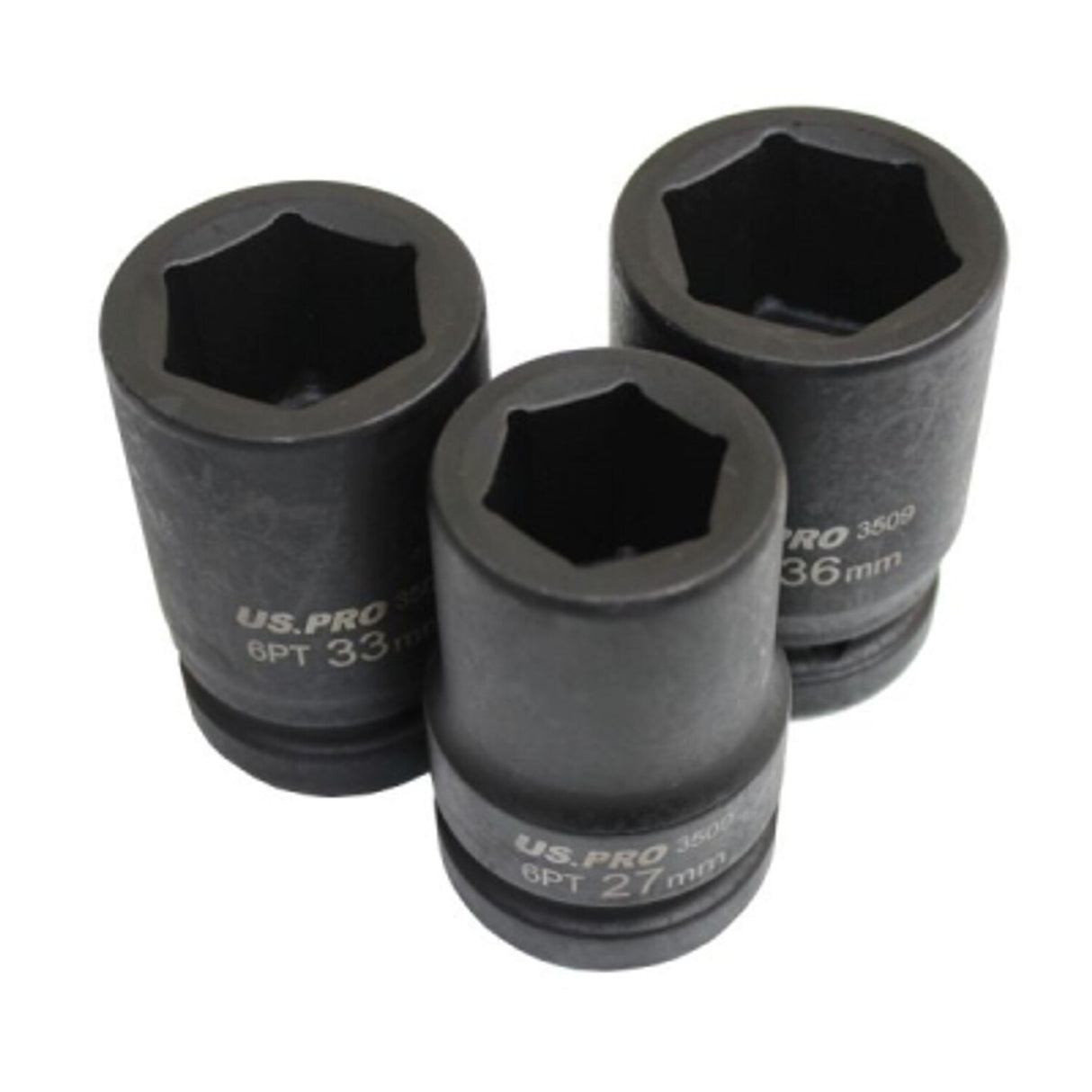 8 Piece 1in Dr Deep Impact Sockets Metric 24-38MM