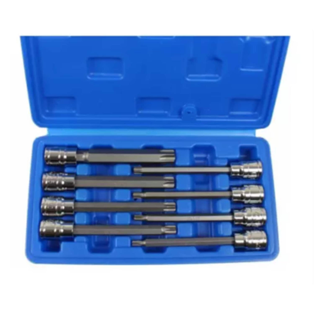 8 Piece 3/8in Dr 110MM (l) TORX Bit Sockets