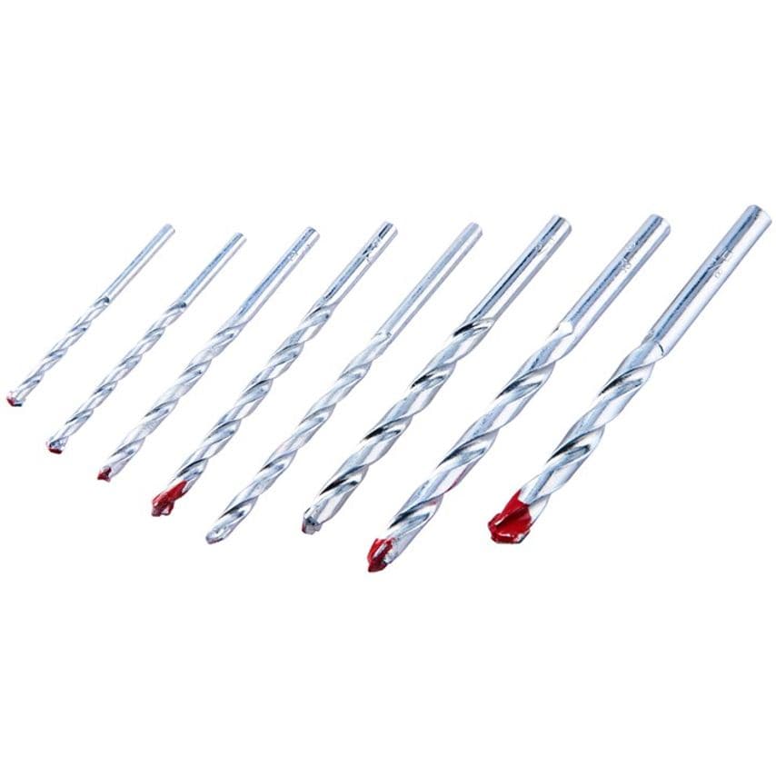 8 Piece Masonry Drill Bit Set