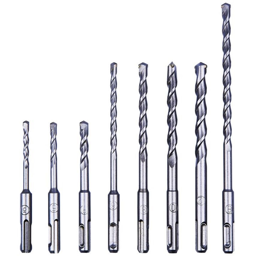8 Piece SDS Drill Bit Set