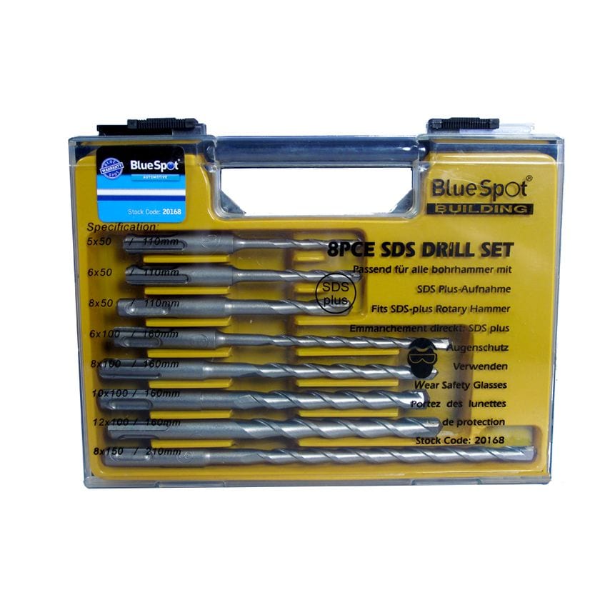 8 Piece SDS Drill Bit Set (5-12mm)