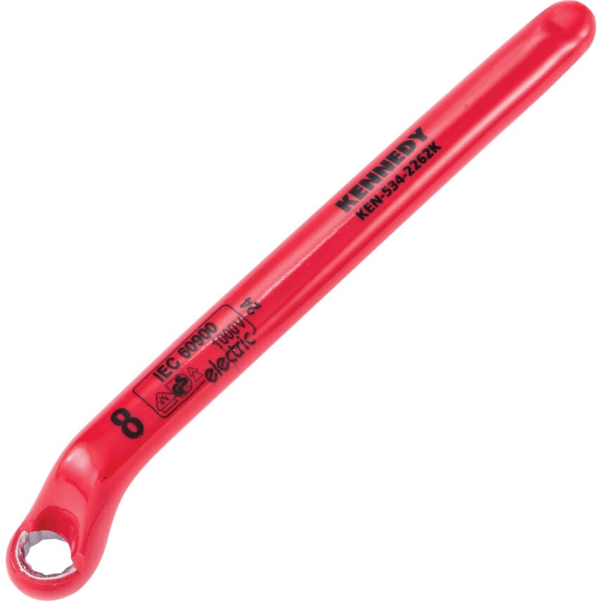 8mm Insulated Ring Spanner Double Triangle 1000V