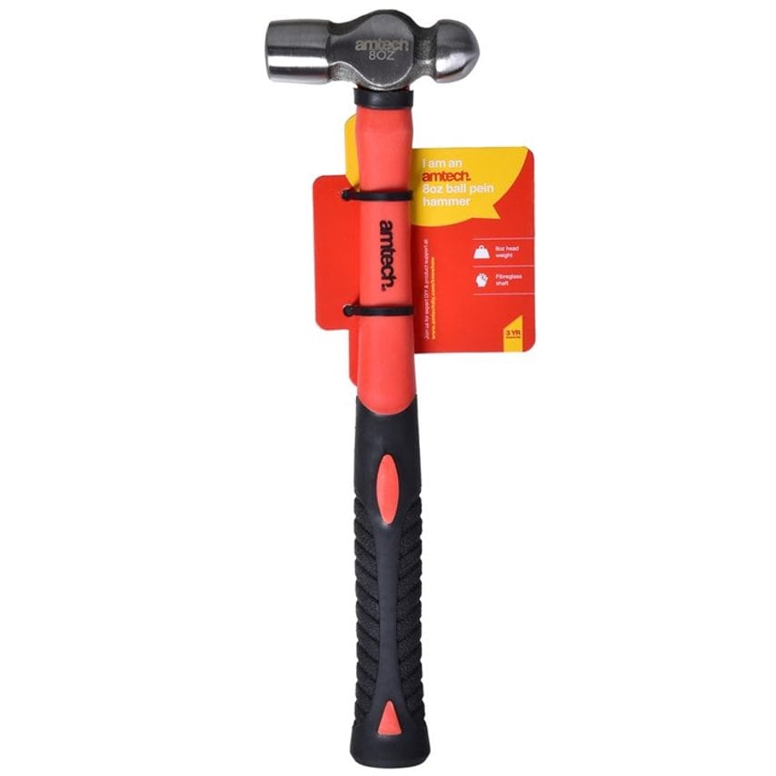 8oz (225g) Ball Pein Hammer with Fibreglass Shaft