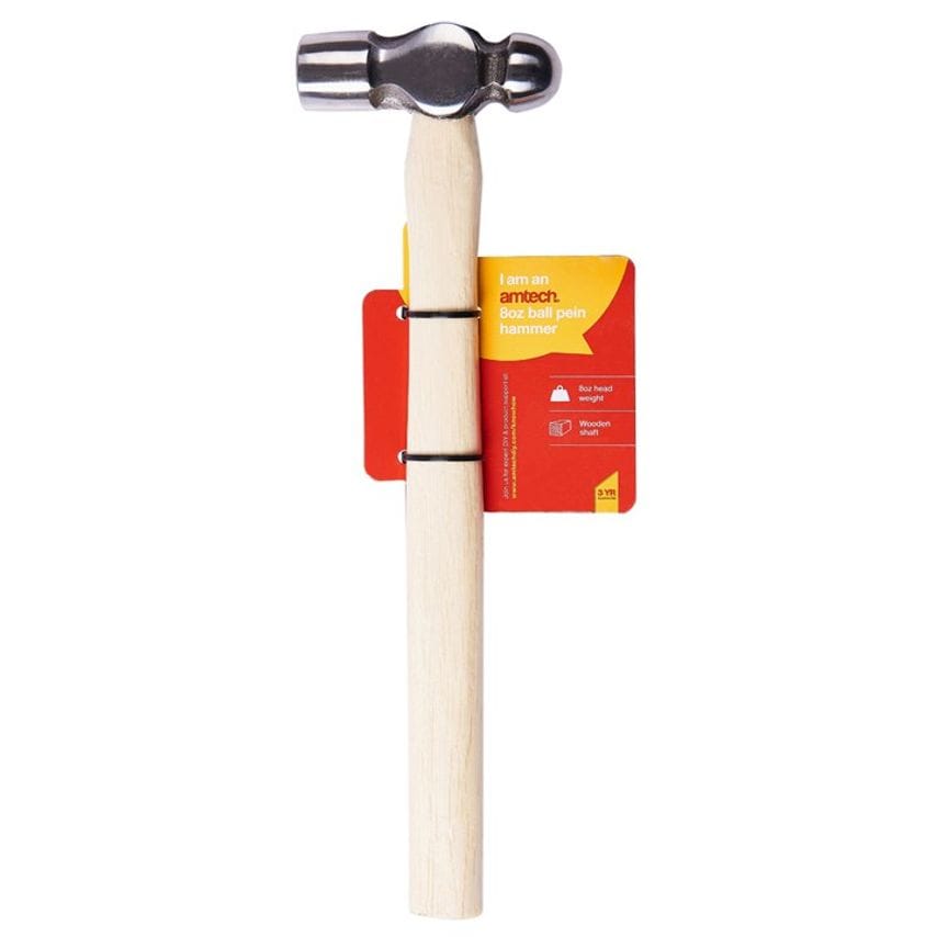 8oz (225g) Ball Pein Hammer with Wooden Handle