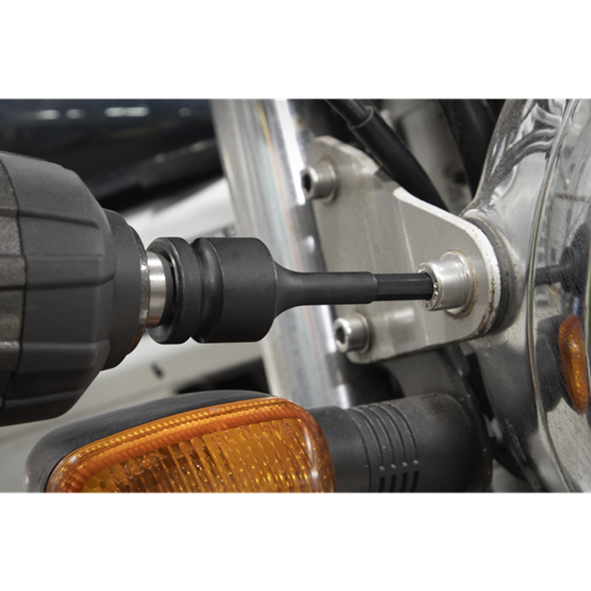 8pc 1/2"Sq Drive Hex Impact Socket Bit Set - Imperial