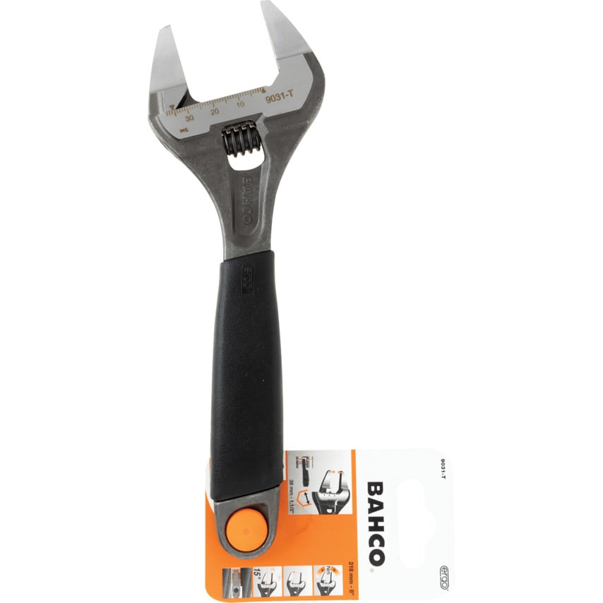 9031T 8" Extra Wide Thin Jaw Adjustable Wrench