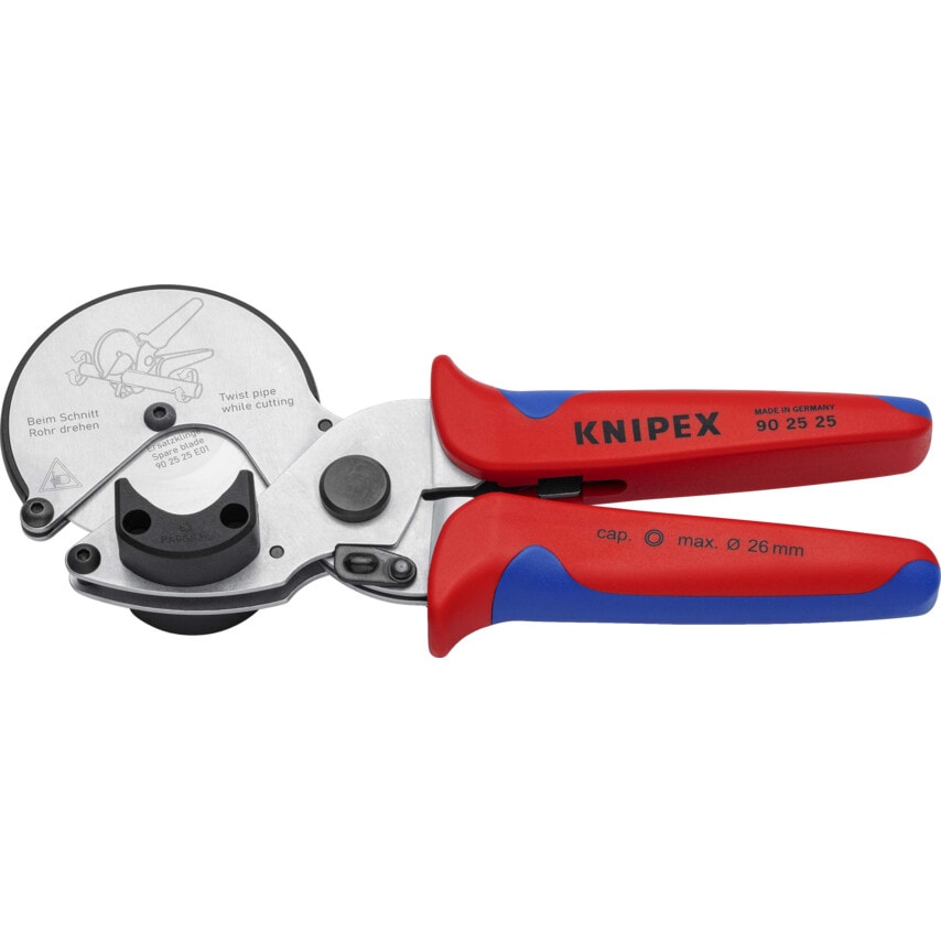 90 25 25 Pipe Cutter with Multi-Component Grips 210 mm
