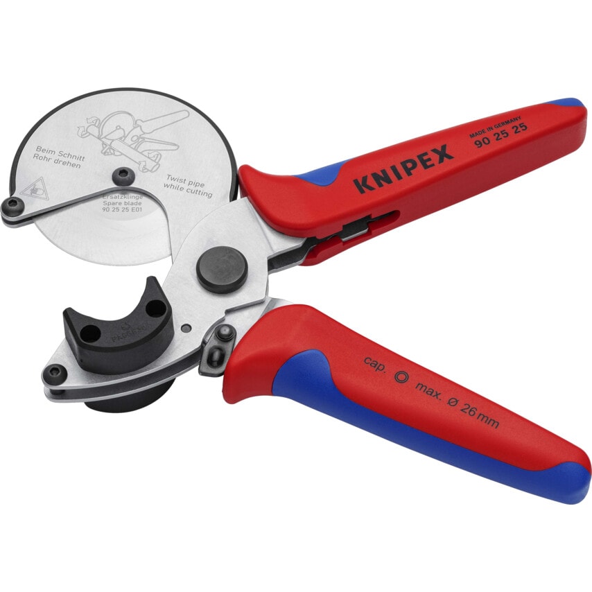 90 25 25 Pipe Cutter with Multi-Component Grips 210 mm