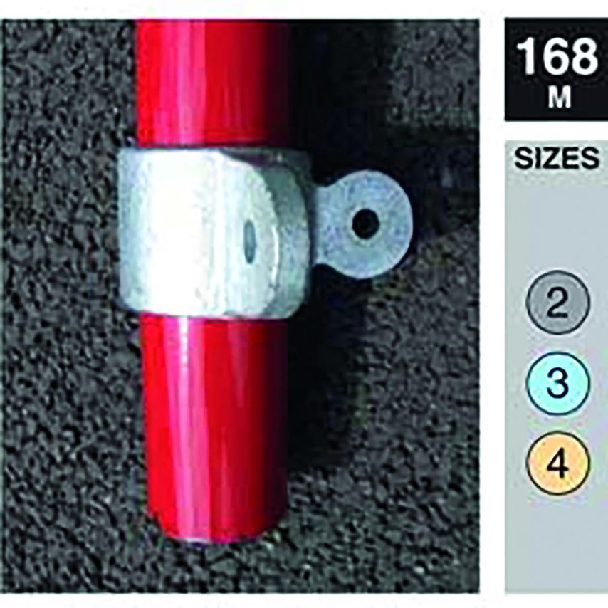 90 Degree Male Corner Swivel Size 4 - PCLAMPS-168M-4