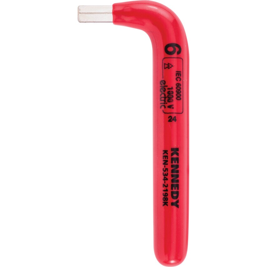 90 x 6mm Insulated Hexagon Key Safety Dip-Insulation DIN 911