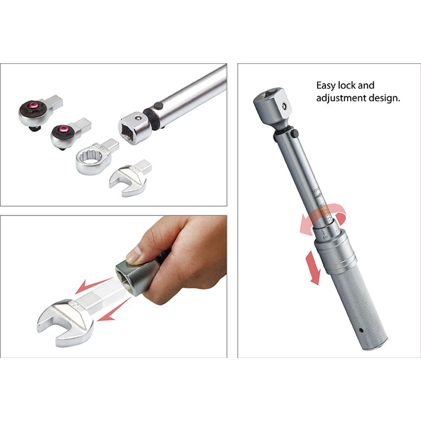 9*12 Torque Wrench 50-250in-lb/6.8-27.1 N-M Polish Finished BS-9163C