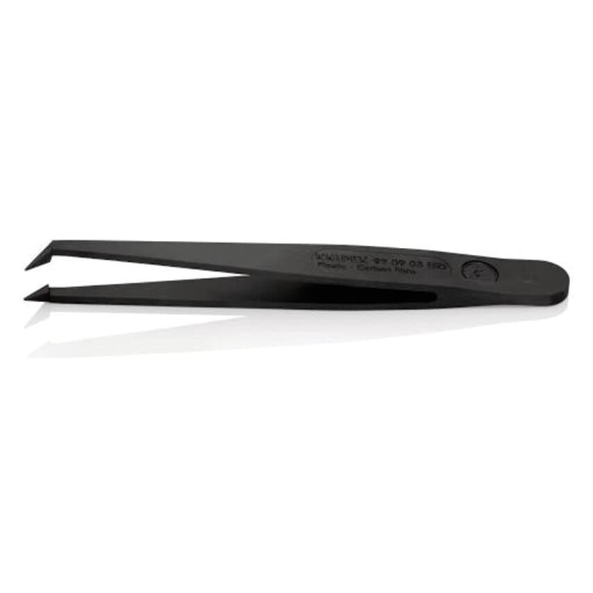 92 09 03 ESD Plastic Tweezers ESD Black