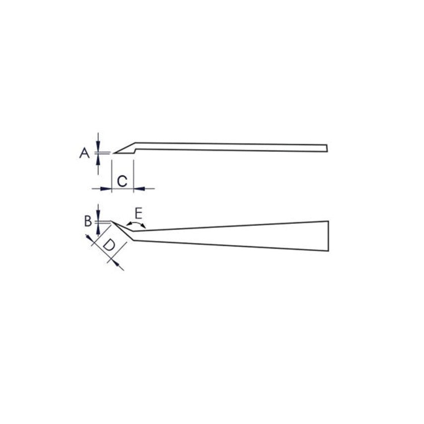 92 09 03 ESD Plastic Tweezers ESD Black