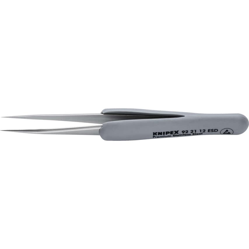 92 21 12 ESD Precision Tweezers Rubber Handles ESD 112 mm