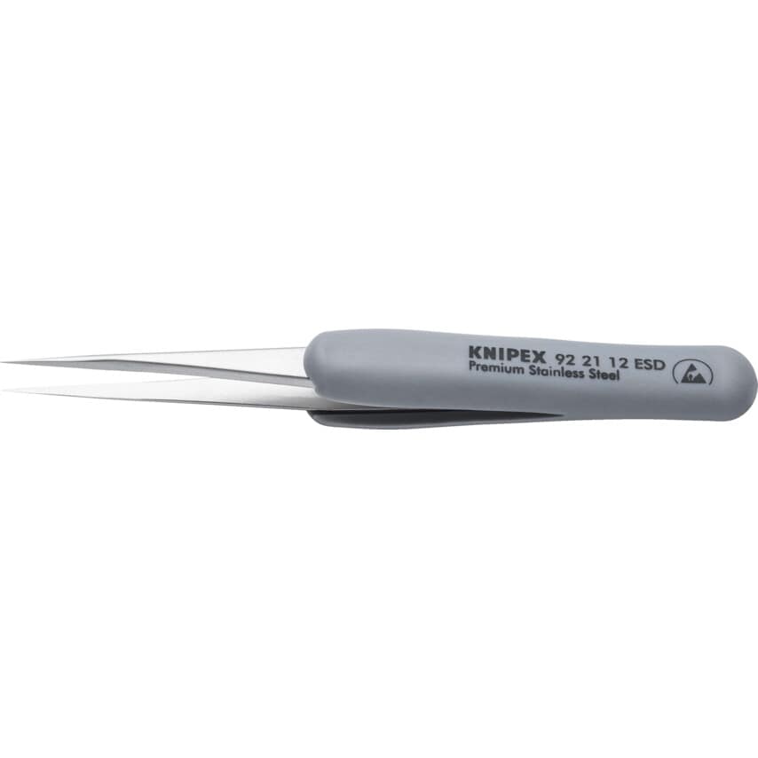 92 21 12 ESD Precision Tweezers Rubber Handles ESD 112 mm