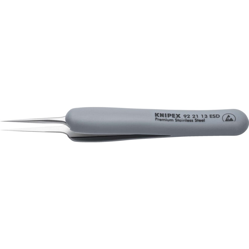 92 21 13 ESD Precision Tweezers Rubber Handles ESD 112 mm