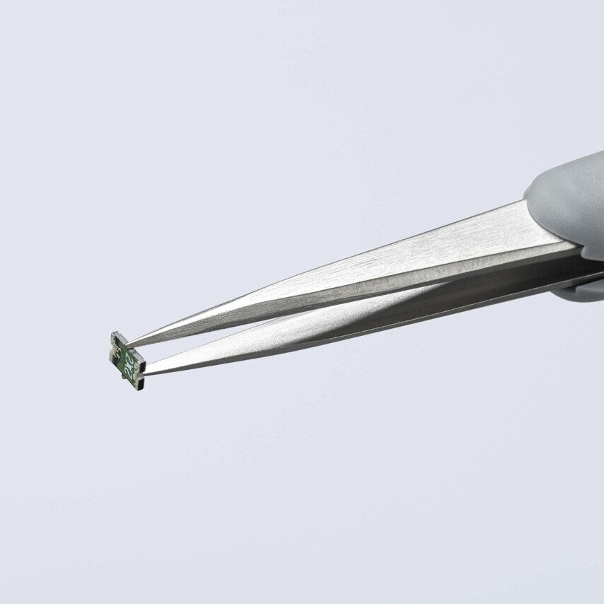 92 21 14 ESD Precision Tweezers Rubber Handles ESD 130 mm