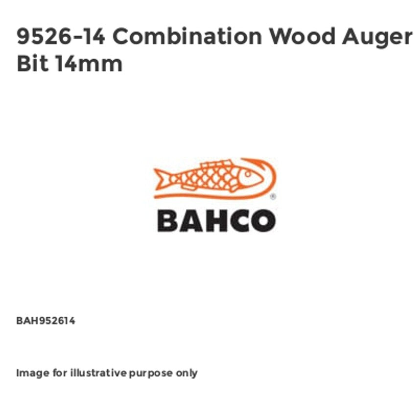 9526-14 Combination Wood Auger Bit 14mm BAH952614