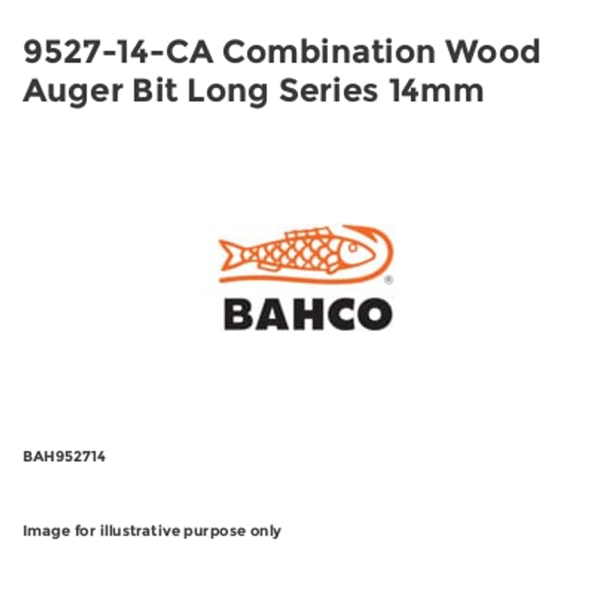 9527-14-CA Combination Wood Auger Bit Long Series 14mm
