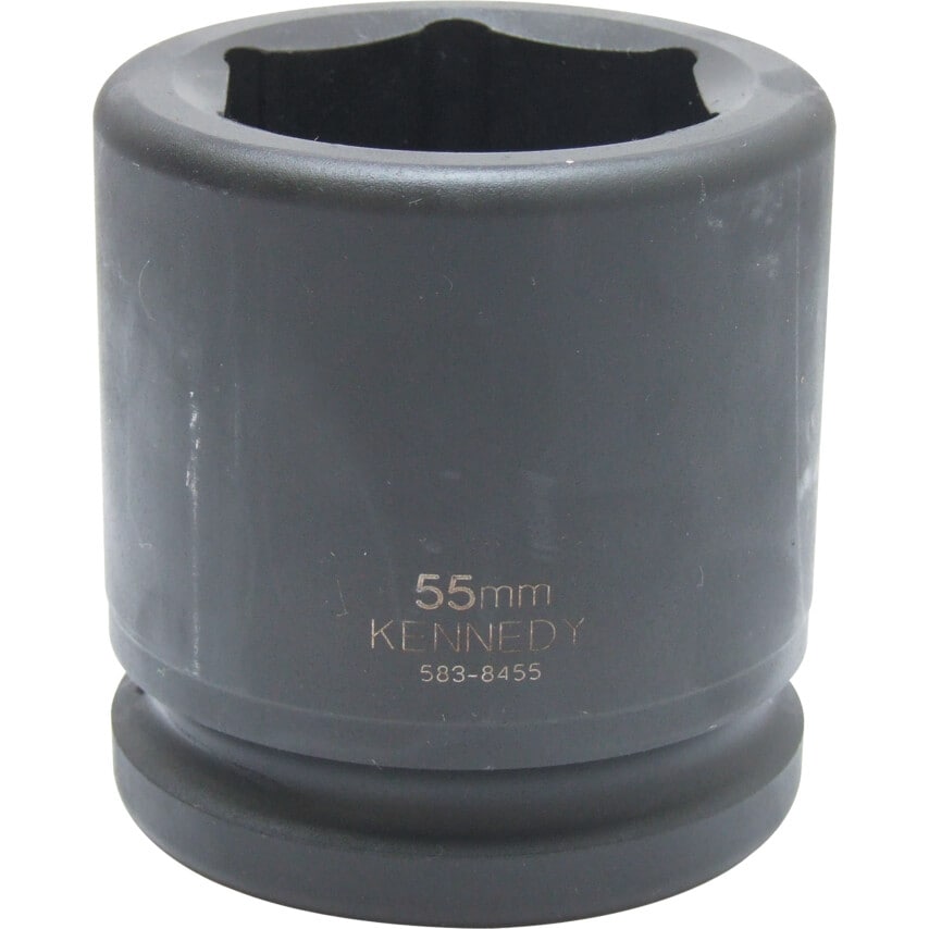 95mm Impact Socket Standard Length 6-Point 1-1/2" Drive