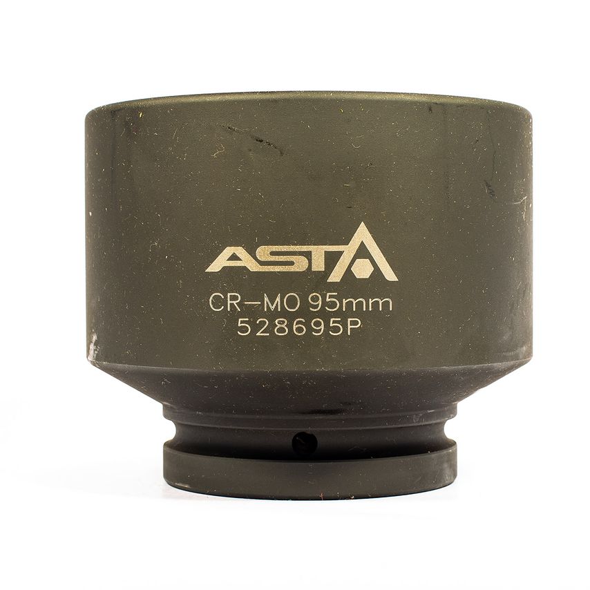 95mm Metric 1"Drive Short Impact Socket 6 Point (6PT) Heavy Duty 107mm Long