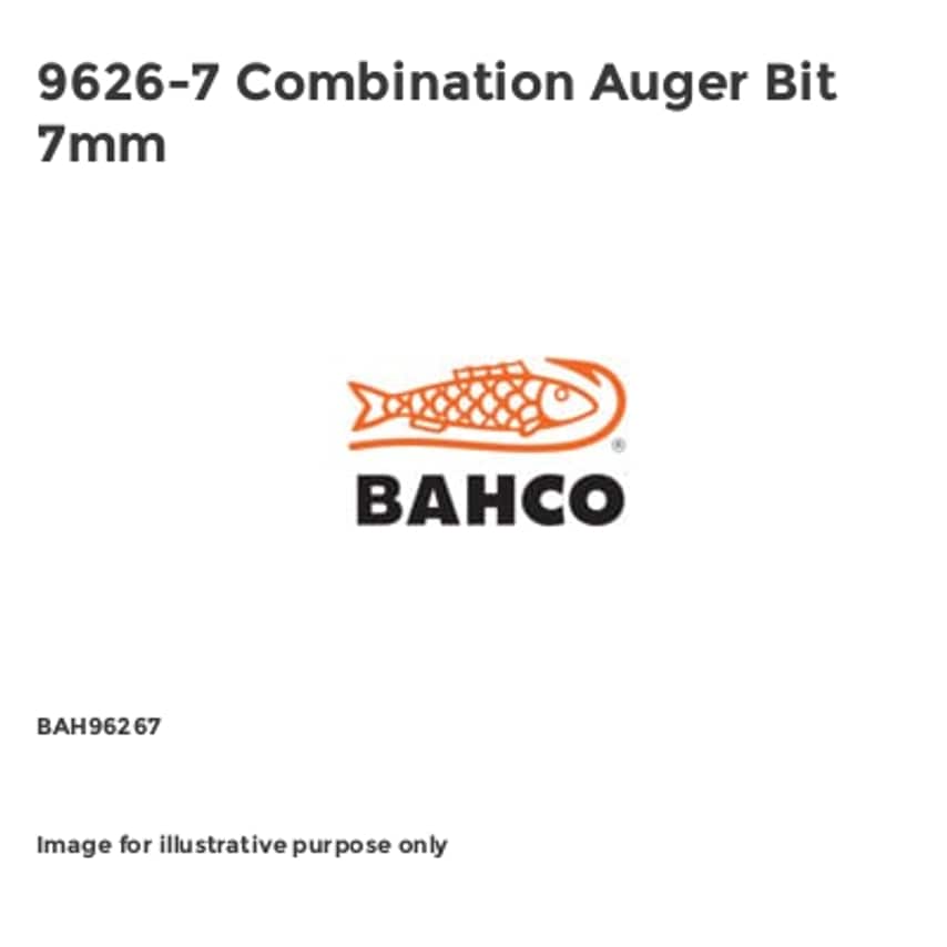 9626-7 Combination Auger Bit 7mm BAH96267