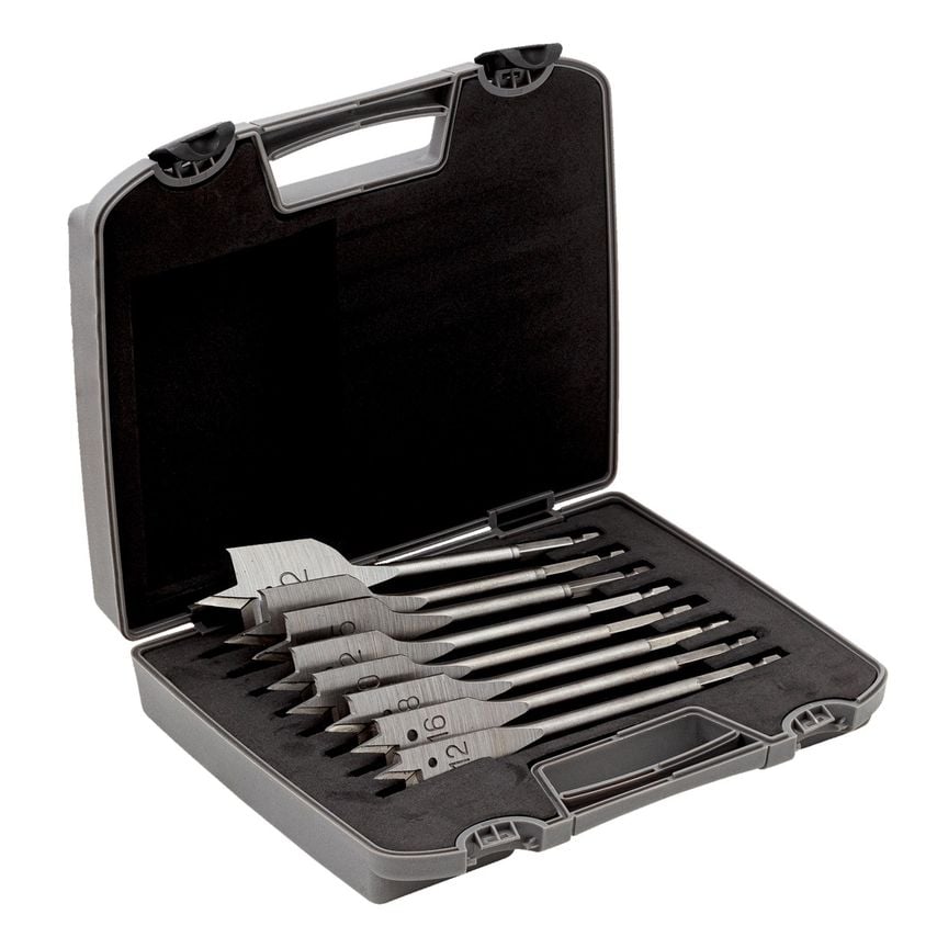9629-SET-8 Flat Drill Bit Set for Wood (8 Piece)