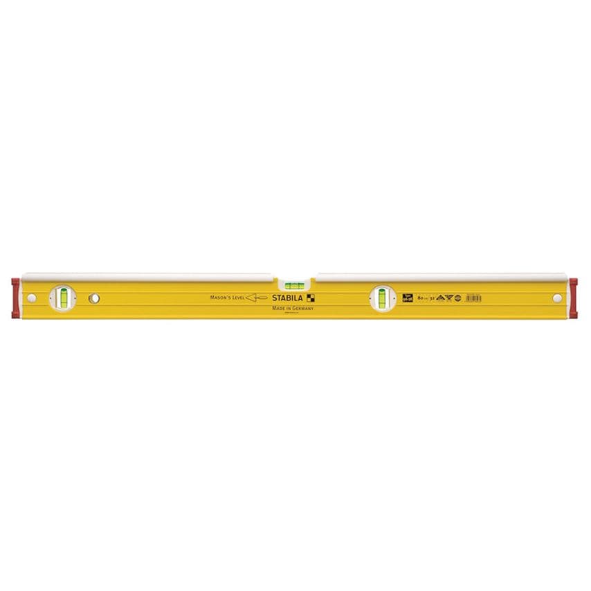 96-2-K Double Plumb Masons Spirit Level 3 Vial 16403 80cm STB962K80