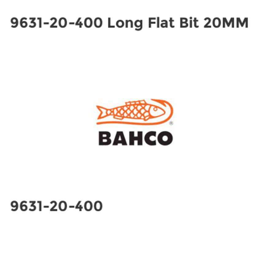 9631-20-400 Long Flat Bit 20mm BAH963120