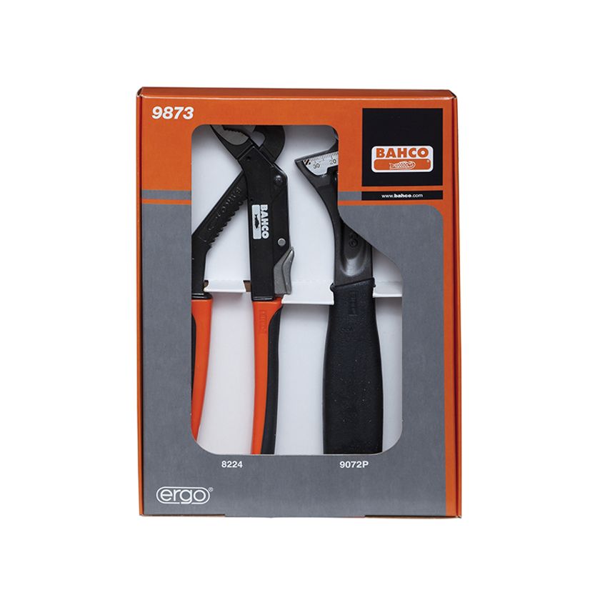 9873 Adjustable & Slip Joint Pliers Set, 2 Piece BAH9873