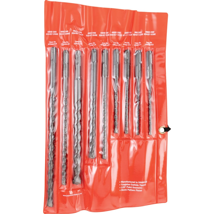 9PCE SDS-Plus Hammer Drill Bit Set